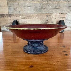 RETIRED PARTYLITE MOROCCAN SPICE 3 WICK CANDLE HOLDER w/GLASS BEAD RING